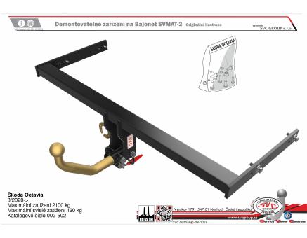 Tažné zařízení Škoda Octavia 03/2020->, Liftback
