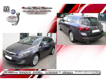 Tažné zařízení Opel Astra 12/2009->12/2015, J - Kombi