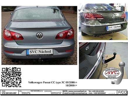 Tažné zařízení VOLKSWAGEN Passat CC 05/2008->12/2016