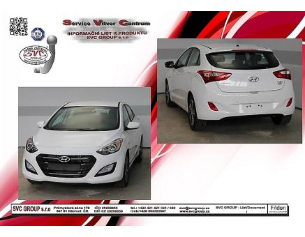 Tažné zařízení Hyundai i30 01/2012->01/2017, Hatchback