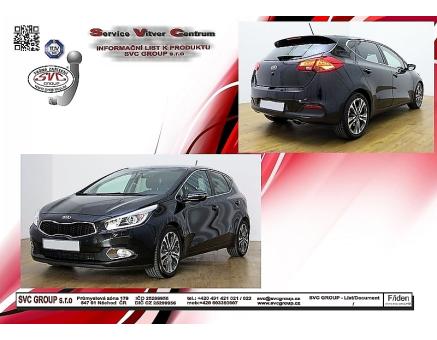 Tažné zařízení Kia Ceed 06/2012->06/2018, Hatchback