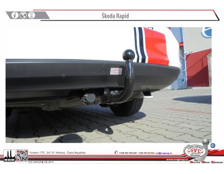 Tažné zařízení Škoda Rapid 06/2015->, + Monte Carlo