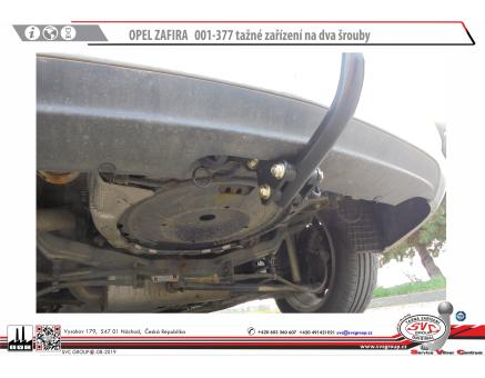 Tažné zařízení Opel Zafira / Tourer 12/2011->09/2018