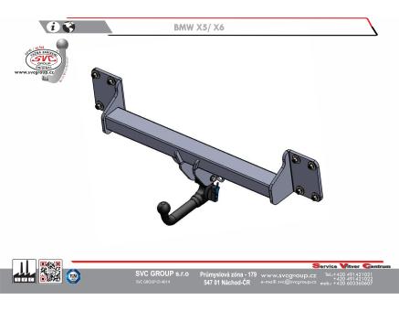 Tažné zařízení BMW X6 08/2014->10/2019