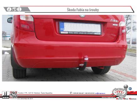 Tažné zařízení Škoda Fabia 08/1999->12/2007, Combi