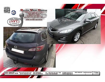 Tažné zařízení Mazda 6 12/2007->11/2012, Kombi