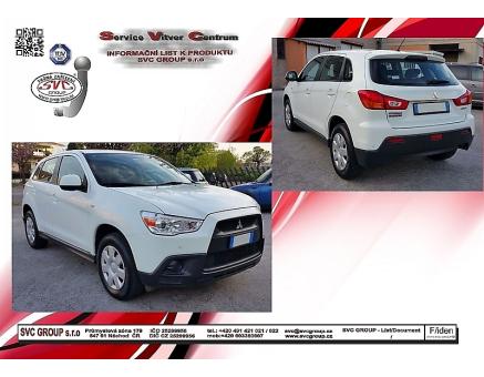 Tažné zařízení Mitsubishi ASX 01/2019->02/2023