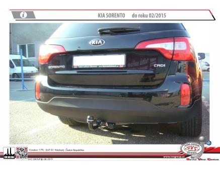 Tažné zařízení Kia Sorento 12/2012->01/2015