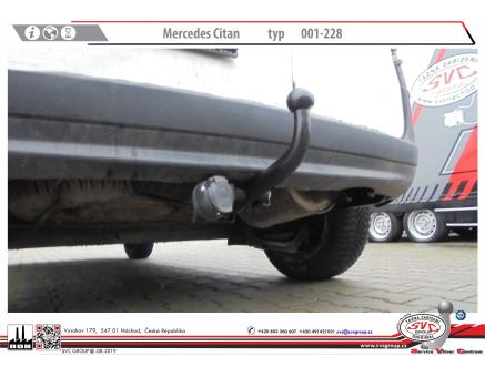 Tažné zařízení Mercedes Citan 10/2012->08/2021