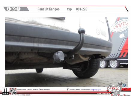 Tažné zařízení Renault Kangoo 02/2008->04/2013, Typ II