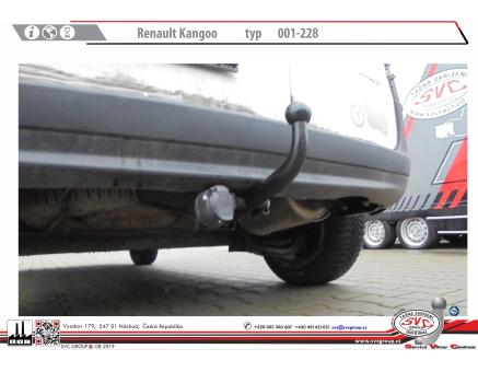 Tažné zařízení Renault Kangoo 02/2008->04/2013, Typ II