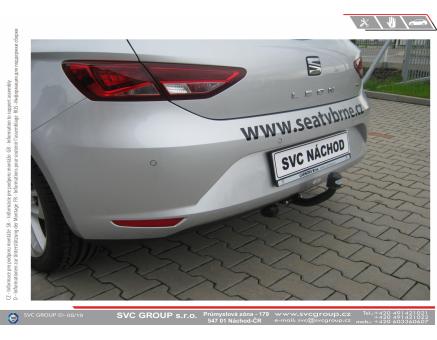 Tažné zařízení Seat Leon 11/2012->02/2017, Hatchback