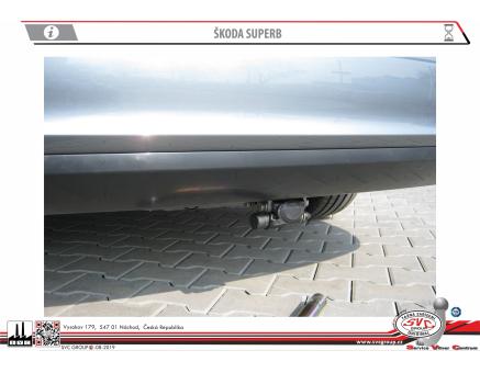 Tažné zařízení Škoda Superb 01/2008->01/2015, Liftback