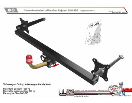 Tažné zařízení VOLKSWAGEN Caddy Maxi 11/2020->