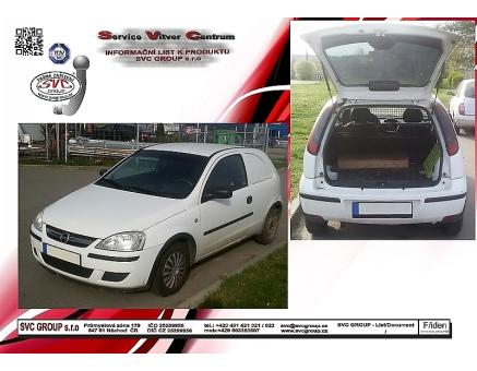 Tažné zařízení Opel Corsa 12/2000->12/2012