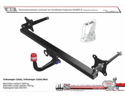 Tažné zařízení VOLKSWAGEN Caddy Maxi 11/2020->