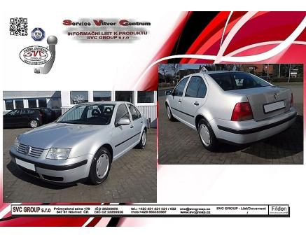 Tažné zařízení VOLKSWAGEN Bora 1998->05/2005, Sedan