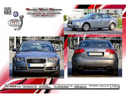 Tažné zařízení Audi A4 01/2005->11/2007, Sedan