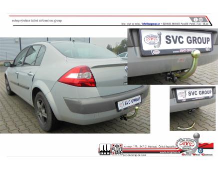 Tažné zařízení Renault Megane 09/2003->11/2012, Sedan