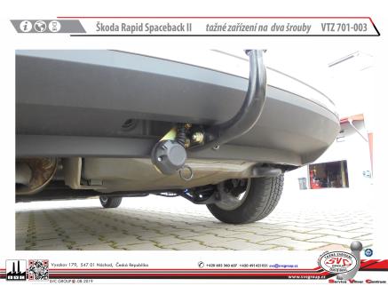 Tažné zařízení Škoda Rapid Spaceback 06/2015->, + Monte Carlo NÉ Scout