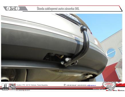 Tažné zařízení Škoda Rapid Spaceback 06/2015->, + Monte Carlo NÉ Scout