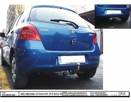 Tažné zařízení Toyota Yaris 12/2005->06/2011