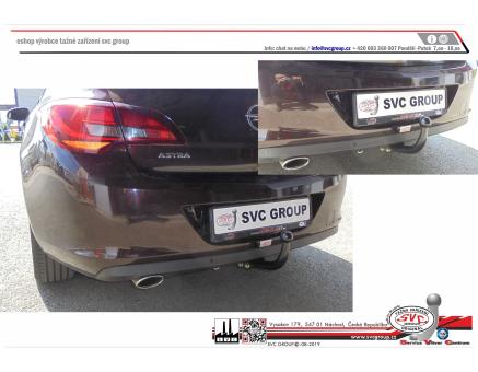 Tažné zařízení Opel Astra 12/2009->12/2015, J - Sedan