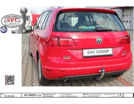 Tažné zařízení VOLKSWAGEN Golf Sportsvan 04/2014->12/2017