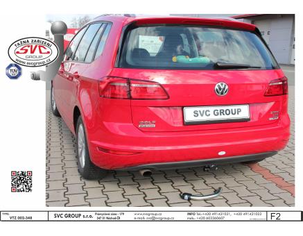 Tažné zařízení VOLKSWAGEN Golf Sportsvan 04/2014->12/2017