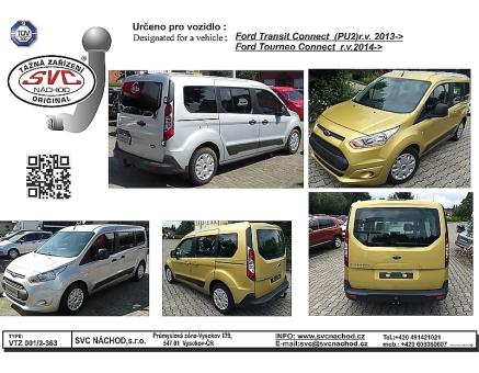 Tažné zařízení Ford Transit Connect 07/2018->