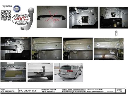 Tažné zařízení VOLKSWAGEN Passat 12/2014->, Alltrack