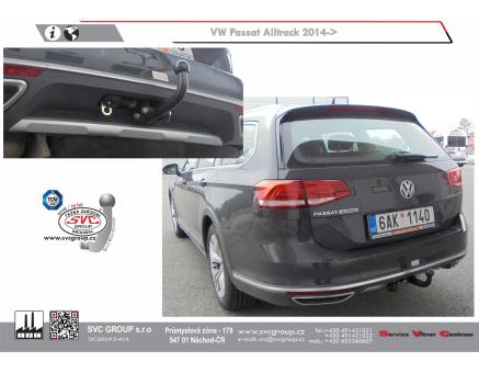 Tažné zařízení VOLKSWAGEN Passat 12/2014->, Alltrack