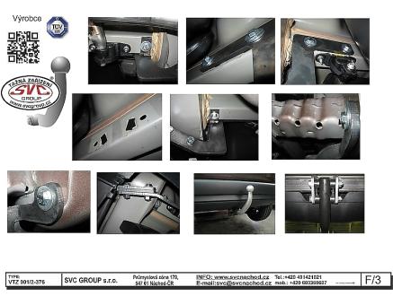 Tažné zařízení Peugeot 2008 01/2013->12/2019