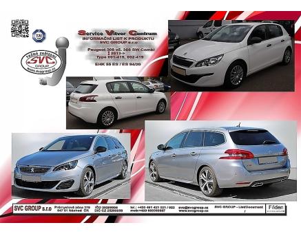 Tažné zařízení Peugeot 308 06/2014->09/2021, Kombi