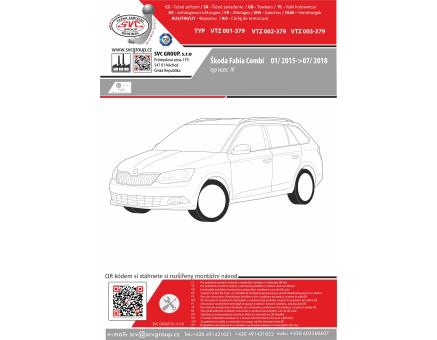 Tažné zařízení Škoda Fabia 01/2015->07/2018, Combi