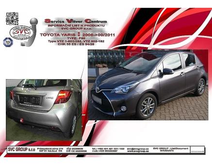 Tažné zařízení Toyota Yaris 08/2014->08/2020