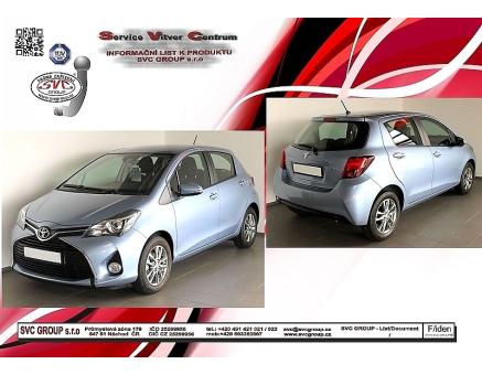 Tažné zařízení Toyota Yaris 08/2014->08/2020