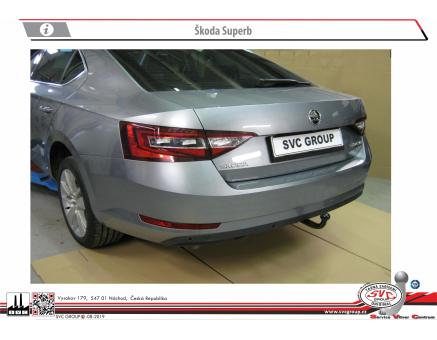 Tažné zařízení Škoda Superb 06/2019->, Liftback