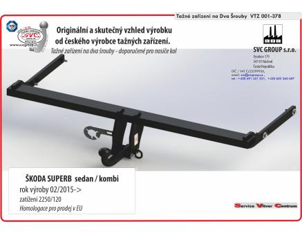 Tažné zařízení Škoda Superb 06/2019->, Combi