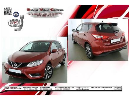 Tažné zařízení Nissan Pulsar 07/2014->