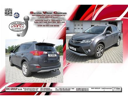 Tažné zařízení Toyota RAV-4 03/2013->10/2018