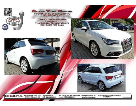 Tažné zařízení Audi A1 05/2010->06/2018, Hatchback