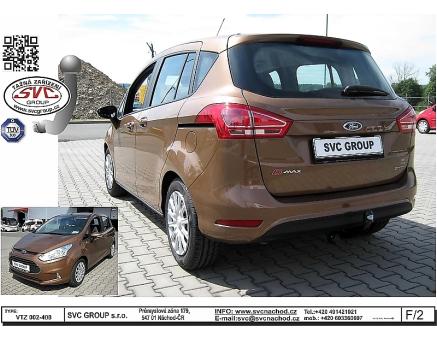 Tažné zařízení Ford B Max 08/2012->