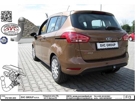 Tažné zařízení Ford B Max 08/2012->