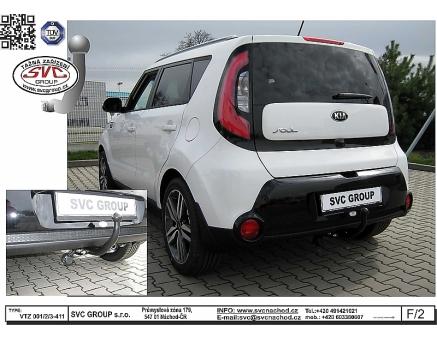 Tažné zařízení Kia Soul 02/2014->