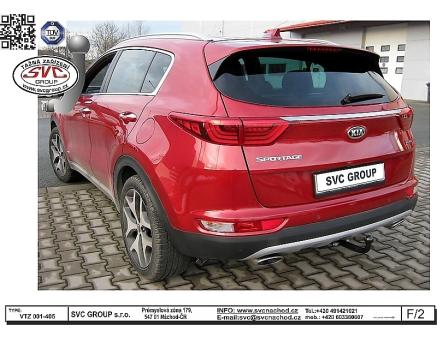 Tažné zařízení Kia Sportage 02/2016->06/2018