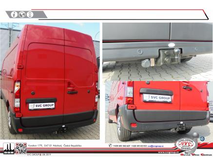 Tažné zařízení Opel Movano 04/2010->12/2021, Dodávka/Bus