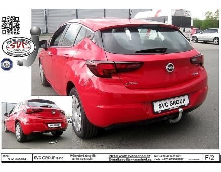 Tažné zařízení Opel Astra 06/2015->01/2022, K - Hatchback