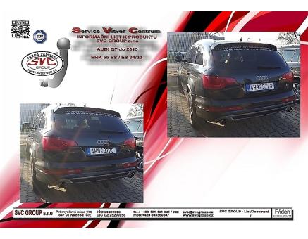 Tažné zařízení Audi Q7 03/2006->08/2015