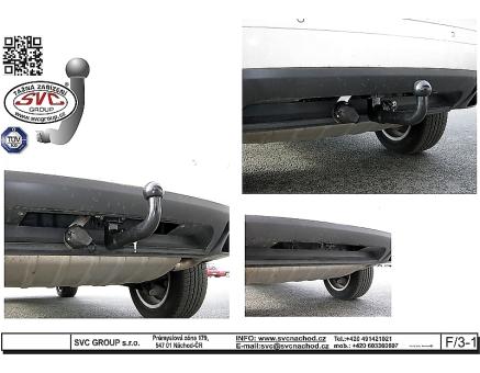 Tažné zařízení VOLKSWAGEN Touareg 01/2002->05/2010